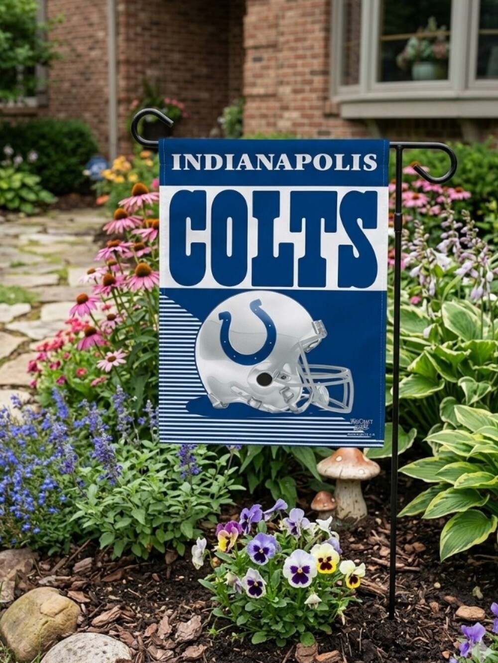 Indianapolis Colts Decorative Garden Flag 10.5x14inch NWOT - Picture 1 of 4